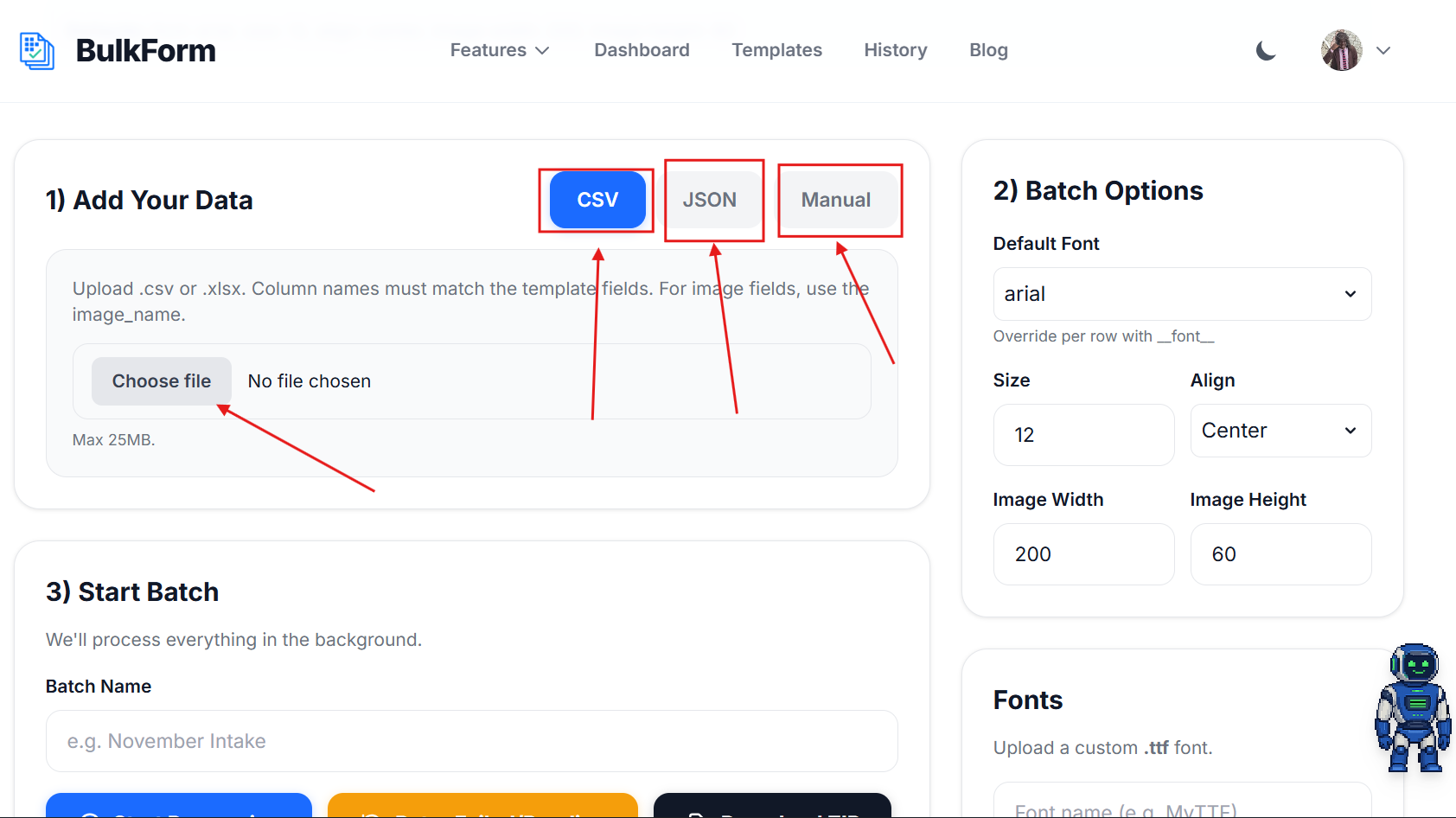 Batch XML